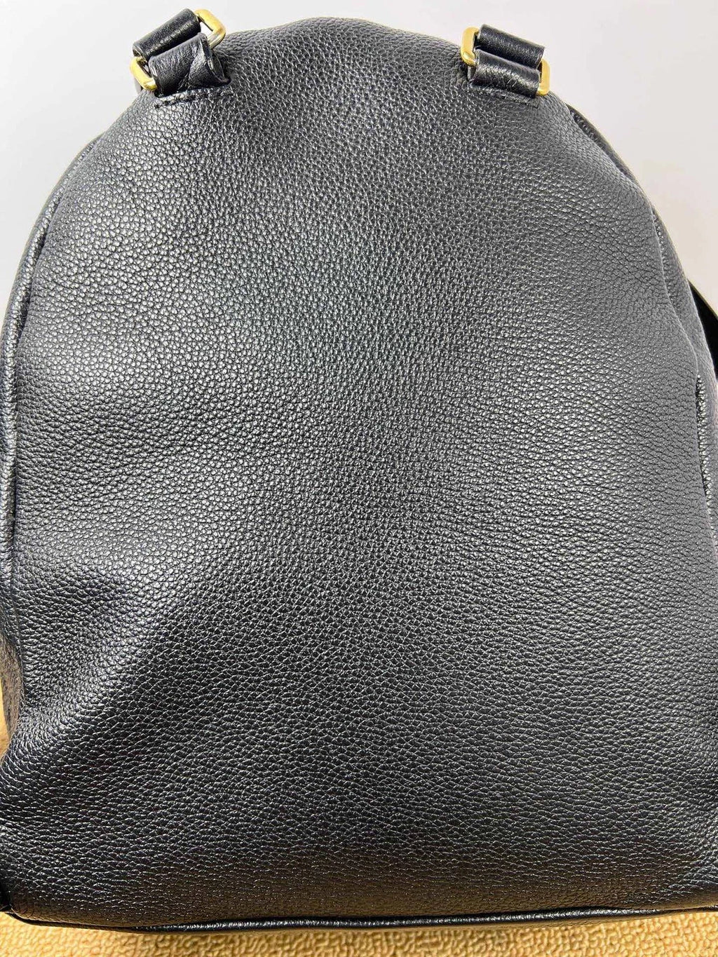 Louis Vuitton Sorbonne Monogram Empreinte Calfskin Backpack Black Gold Unisex