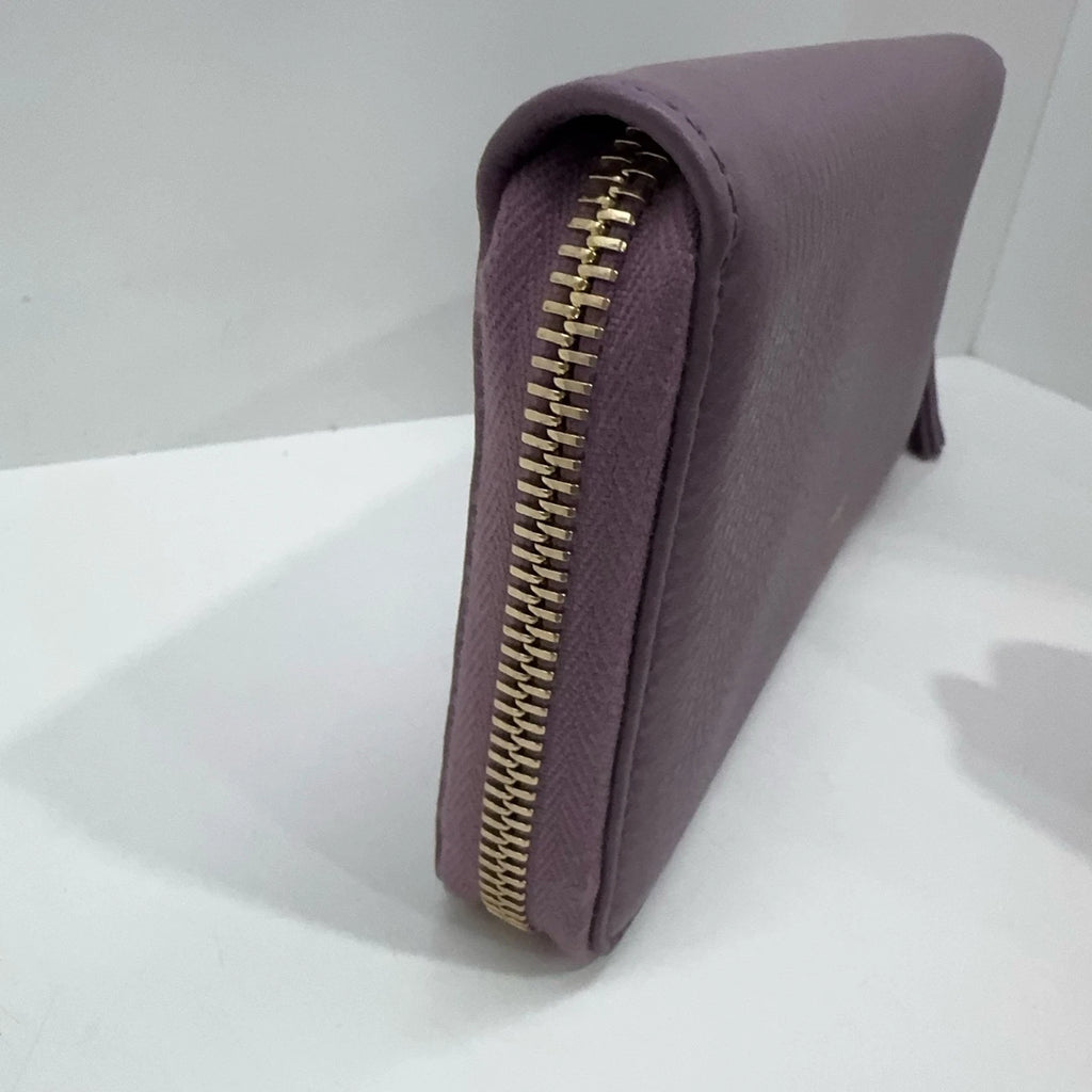 Gucci Light Purple Bamboo Limited Zip Long Wallet Clutch For Women
