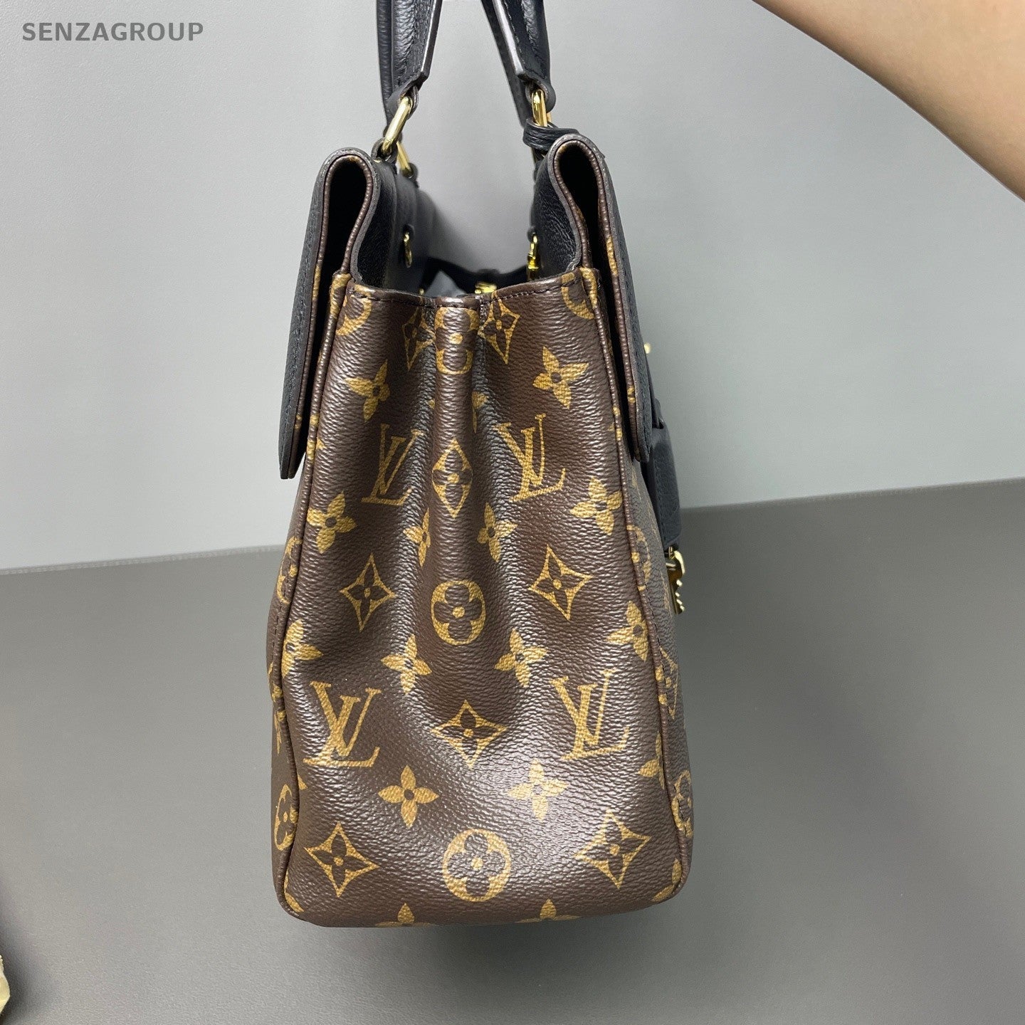 Louis Vuitton Venus Monogram Top Handle 2way Shoulder Handbag Brown Women