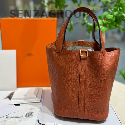 Hermès Picotin Lock Bag Brown TC Leather Women's Handbag