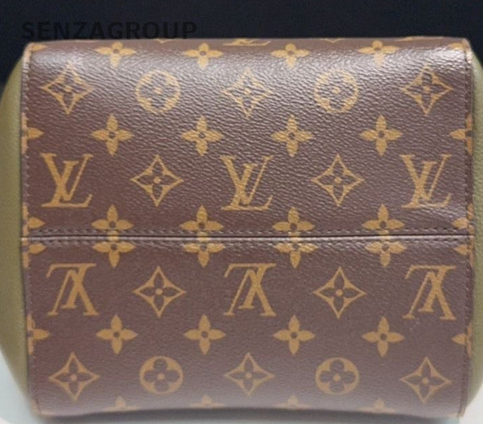 Louis Vuitton Fold Tote Monogram PM Top Handle Bag Crossbody Brown Women Classic