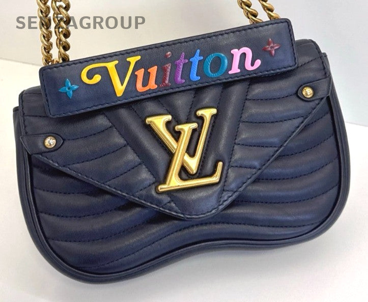 Louis Vuitton New wave PM Rainbow Logo Chain Strap Crossbody Shoulder bag Women