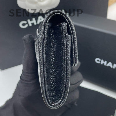 Chanel Quilted Black Gold Wallet on Chain WOC Classic Women's Bag