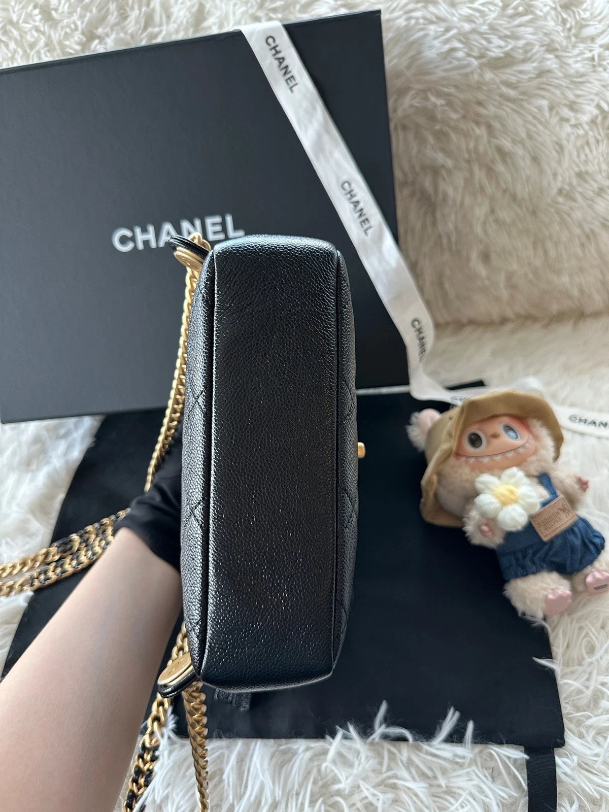 NEW CHANEL Lambskin Chain Backpack For Women