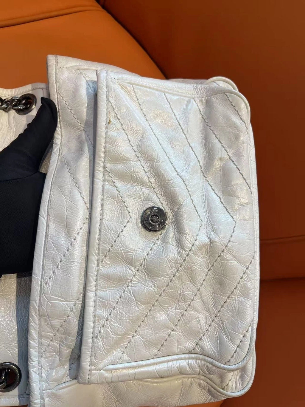 Saint Laurent Niki Chain Shoulder Bag for Women White