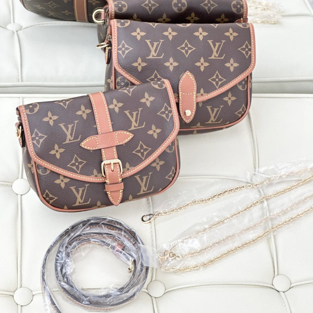 Louis Vuitton Solo Monogram Canvas Shoulder Bag Crossbody S