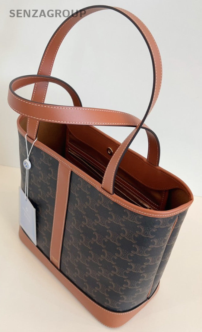 CELINE Cabas Monogram Bucket Top Handle Handbag Women Classic Almost Brand NEW