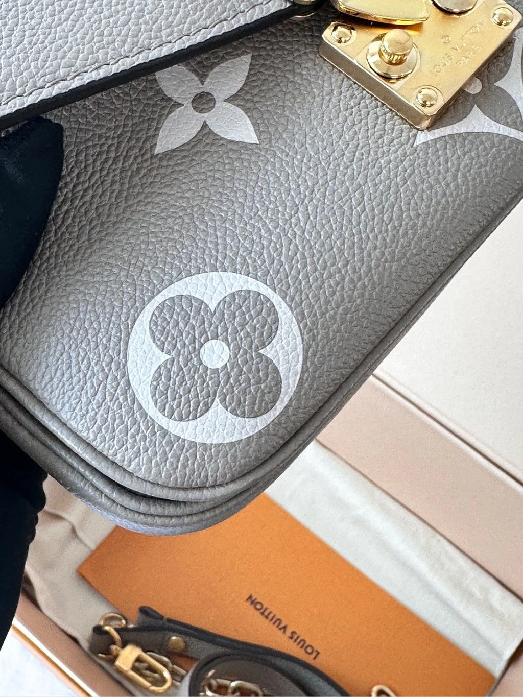 Louis Vuitton Pochette Metis Grey Mini Messenger Crossbody Bag