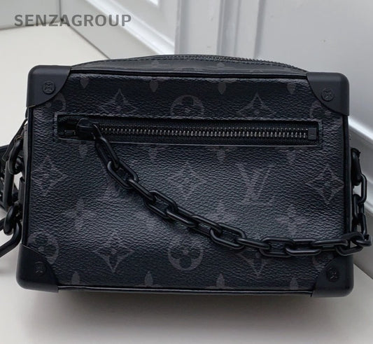 Louis Vuitton Soft Trunk Mini Monogram Crossbody Unisex Adults Black Classic