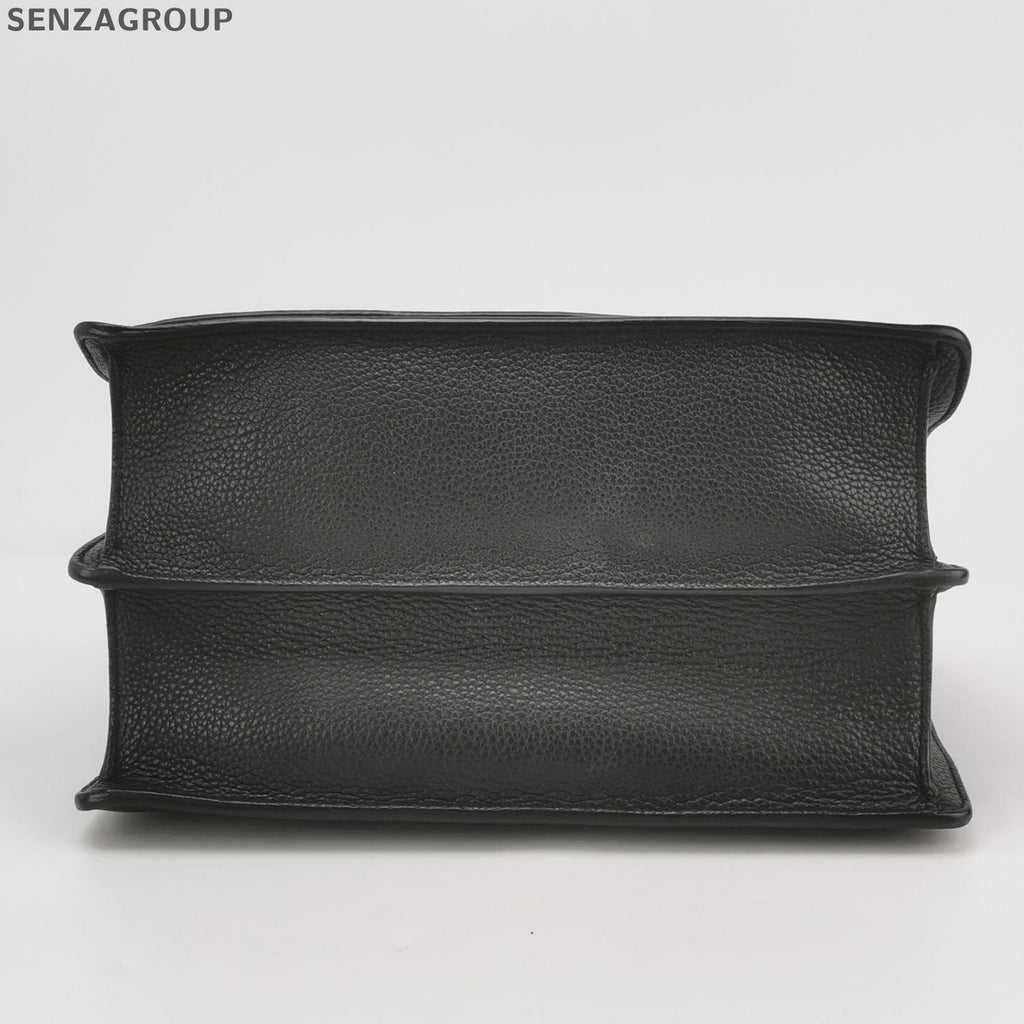 YSL Sunset Envelope Chain Shoulder Crossbody Bag Black Silver Women Classic
