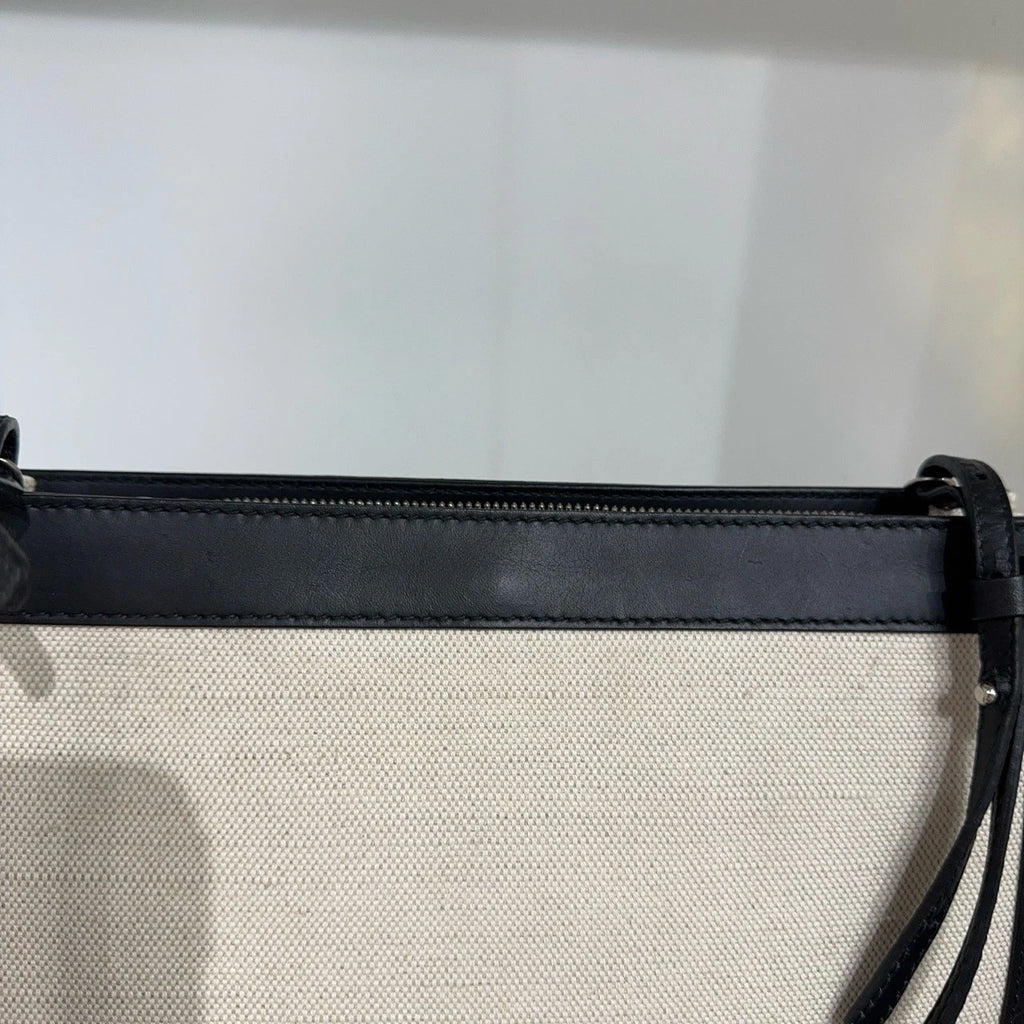 Balenciaga Pochette Medium White Canvas Shoulder Crossbody Bag For Women