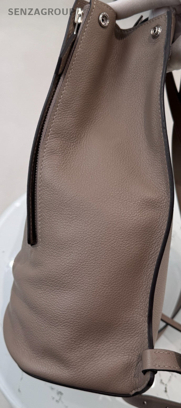 Hermes GR24 Backpack Gray Silver Used Women Classic Designer