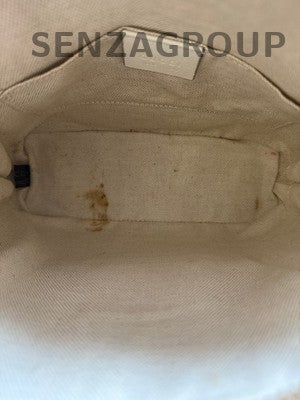 Gucci 1955 Horsebit White Shell Bag Gold Buckle Shoulder Crossbody