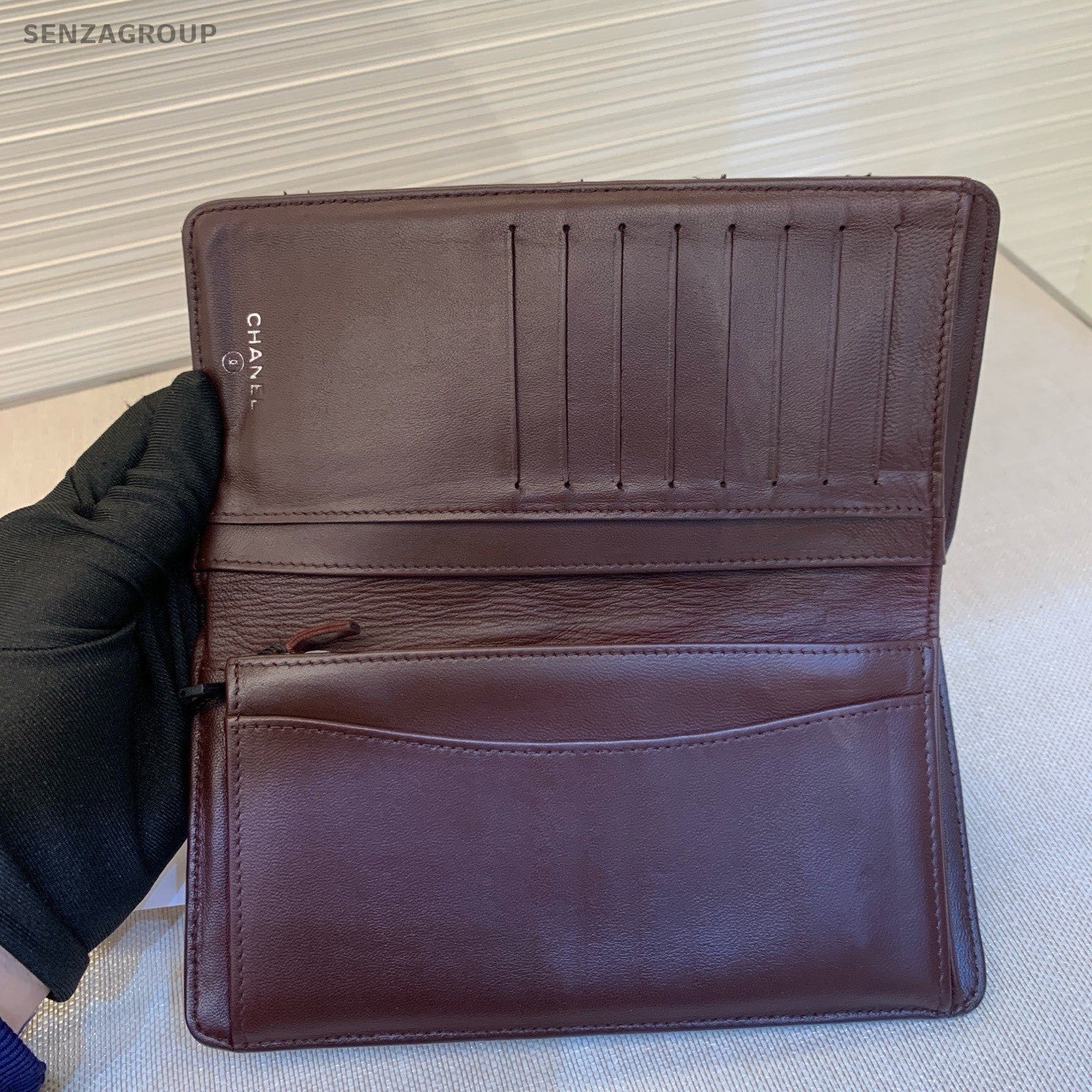 Chanel Quilted Clutch Wallet Black Women