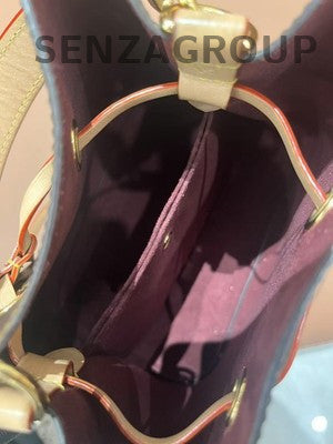 Louis Vuitton Monogram Noe Bucket Bag Brown Gold Hardware Classic Women