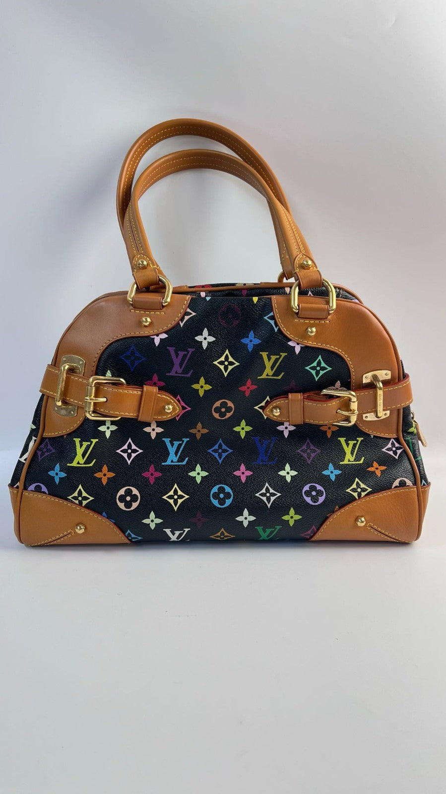 SJ0001 Monogram Multicolore Black Claudia Handbag Classic Limited Edition