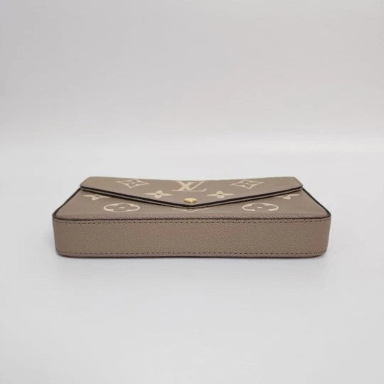 Louis Vuitton Pochette Felicie Gray White 3-in-1 Chain Crossbody Bag