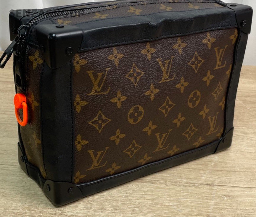 Louis Vuitton Soft Trunk Monogram Shoulder Bag Crossbody Brown Unisex Adults