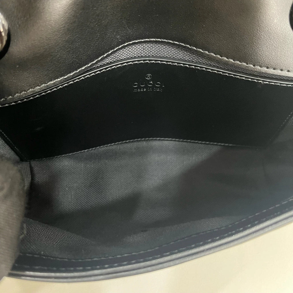 Gucci Marmont22 Black Leather Shoulder Bag For Women
