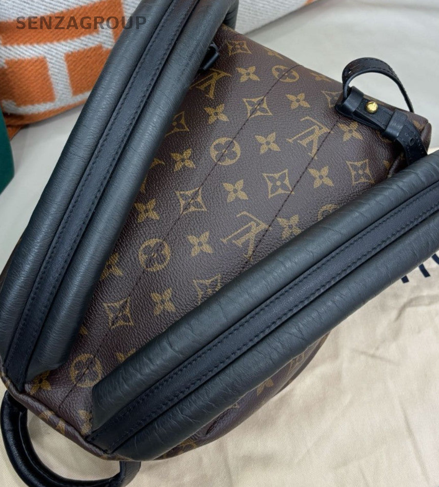 Louis Vuitton Springs MM Monogram Backpack Brown Gold Unisex Adults Classic