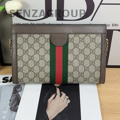 Gucci Ophidia Mini Chain Shoulder Bag Brown Classic Women's