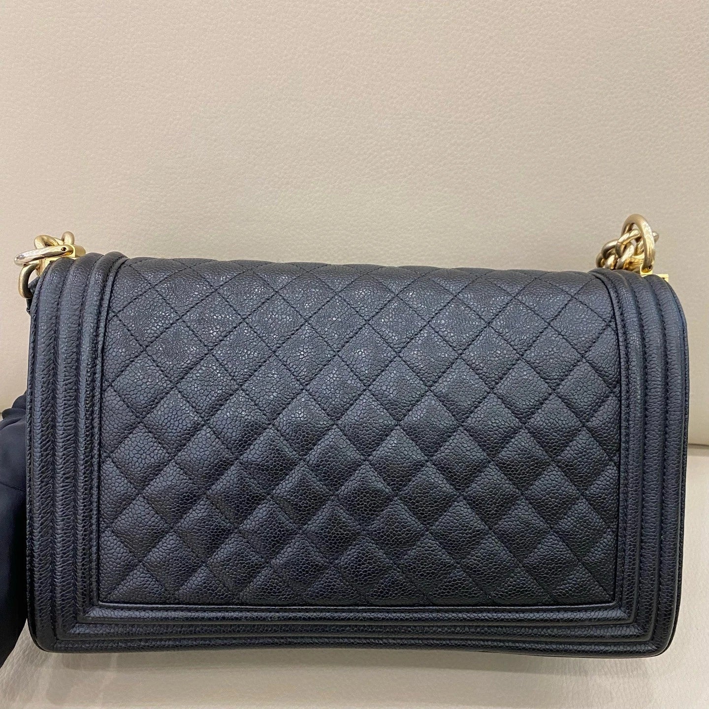 Chanel Leboy Medium-Large Black Shoulder Bag For Women