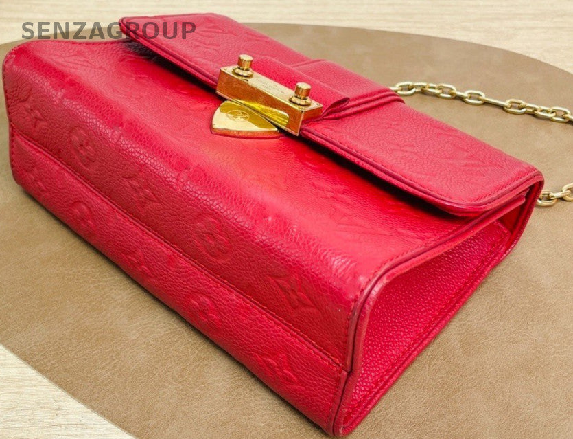Louis Vuitton Saint Sulpice Shoulder Crossbody Bag Women Red