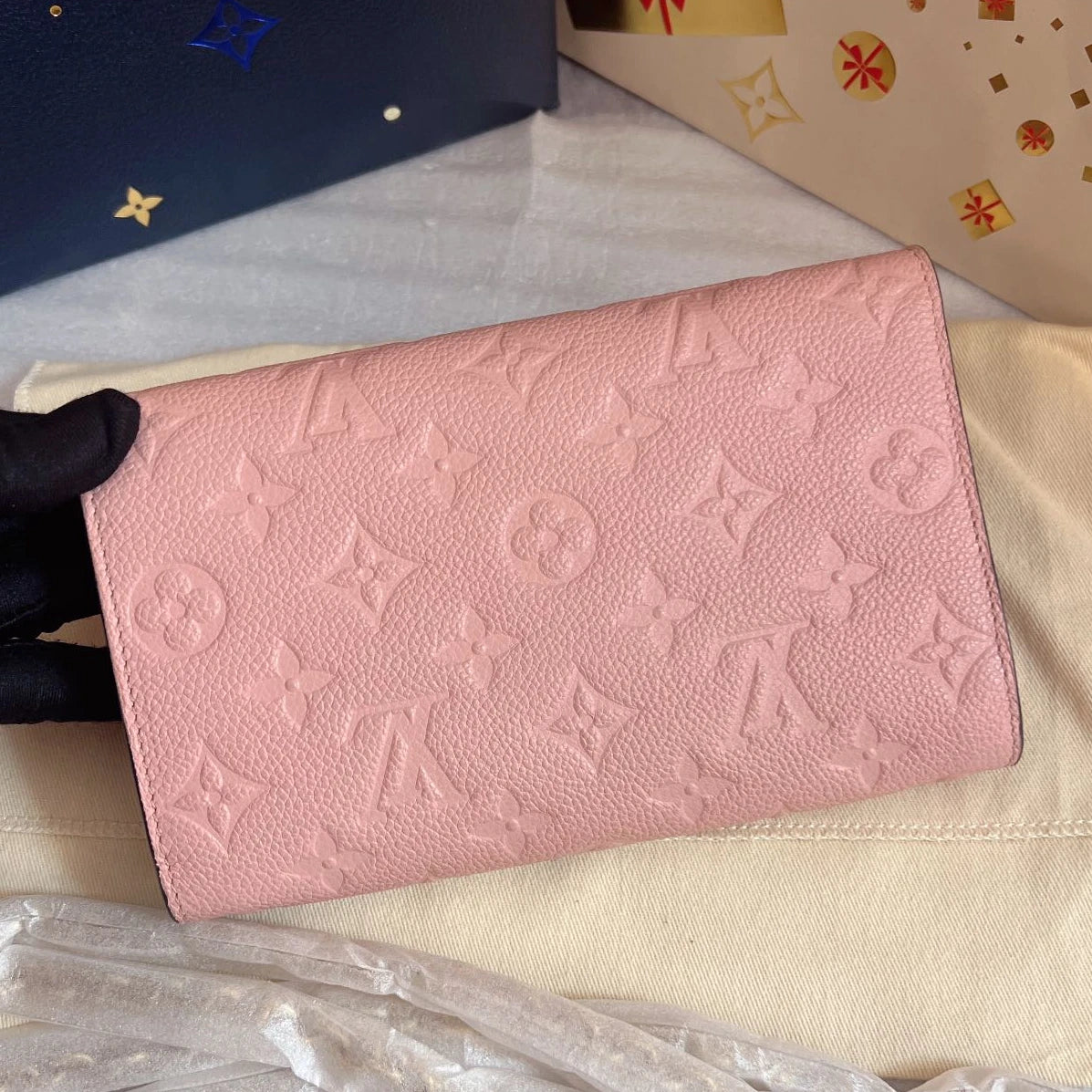Louis Vuitton Vavin WOC Chain Shoulder Crossbody Pink Gold Women Classic