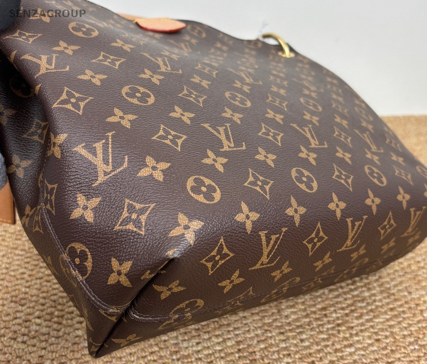 Louis Vuitton Graceful PM Monogram Shoulder Bag Brown Gold Women Classic
