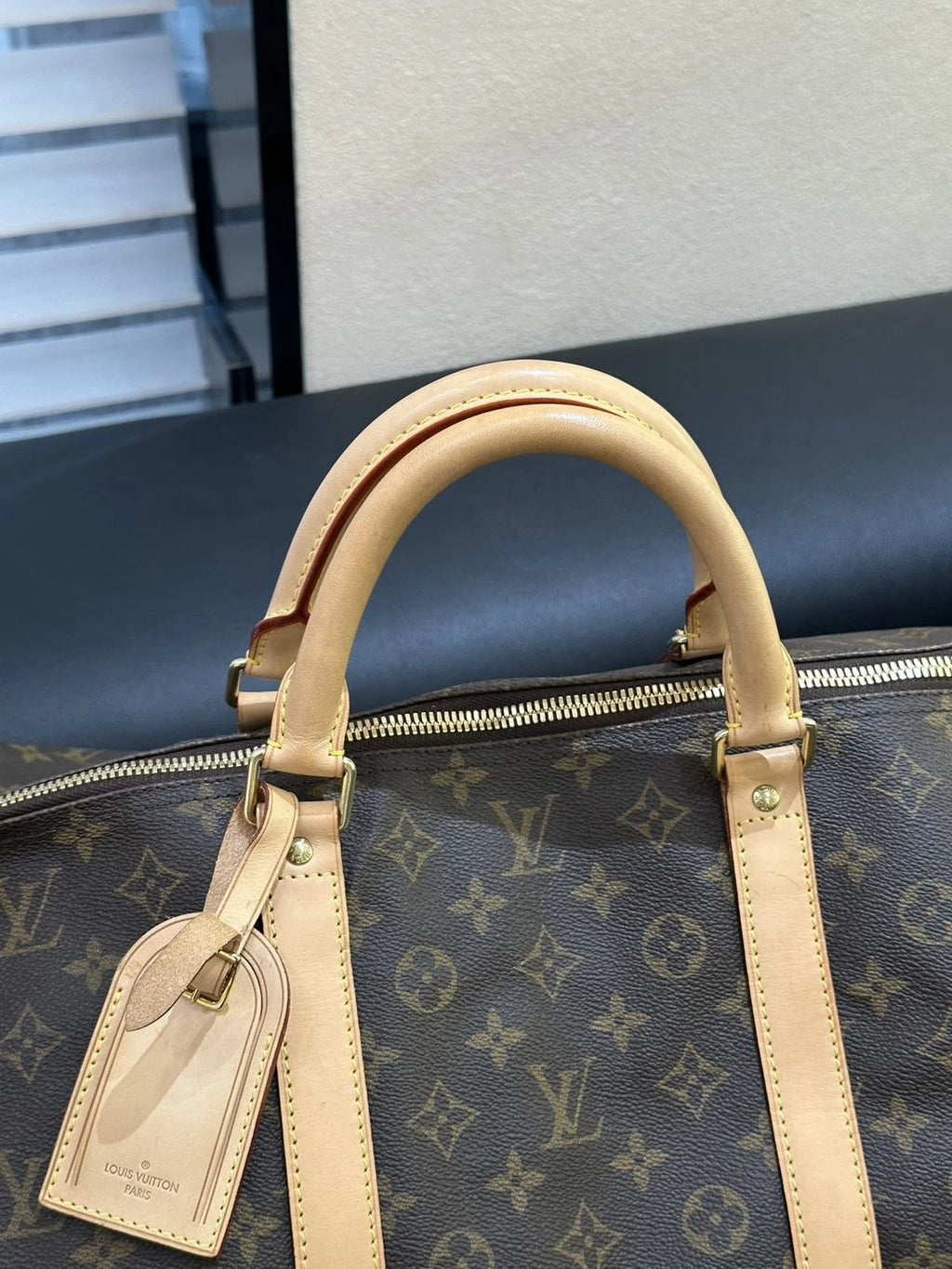 Louis Vuitton Canvas Keepall60 Travel Bag For Women