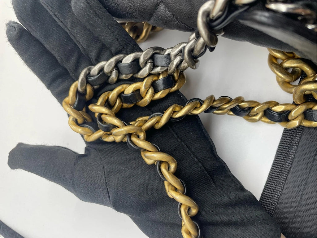CHANEL 19Bag Medium Leather Shoulder Bag for Women