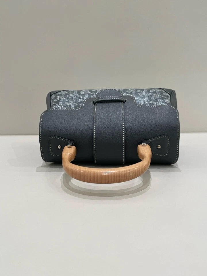 Goyard Saigon Mini Gray Top Handle Bag For Women