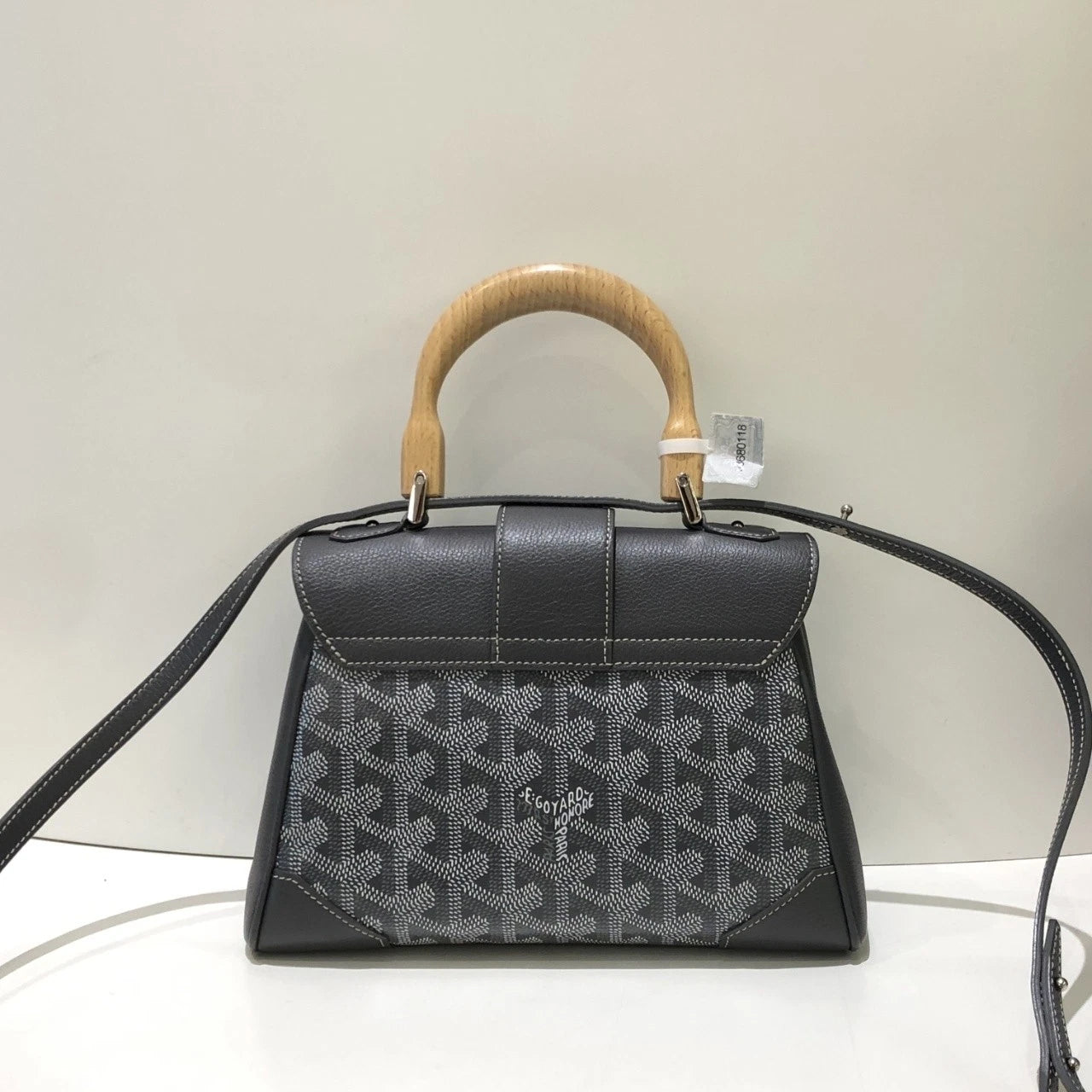 Goyard Gray Canvas Mini Saigon Top Handle Bag For Women