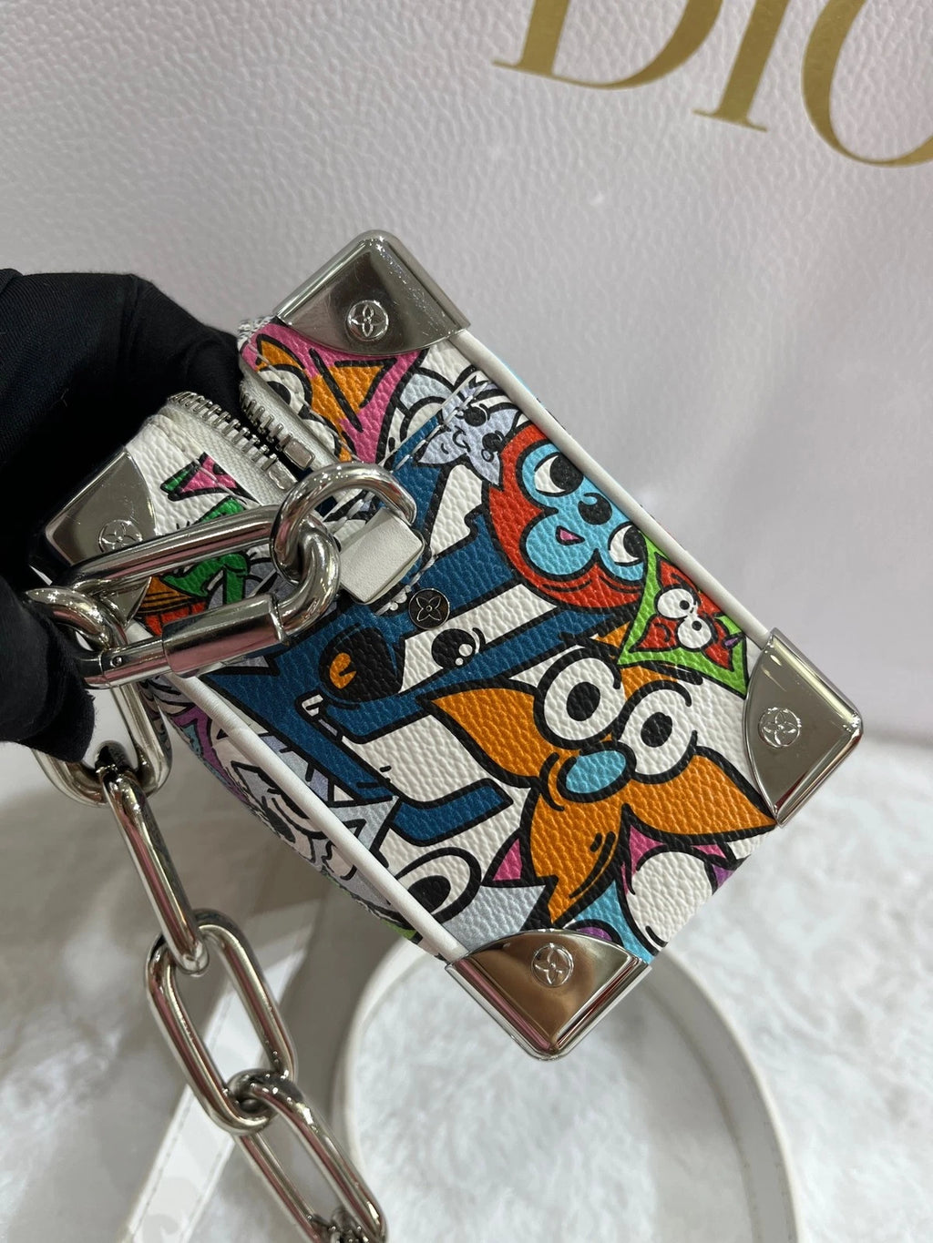 Louis Vuitton Limited Graffiti Soft Trunk Box Bag For Women
