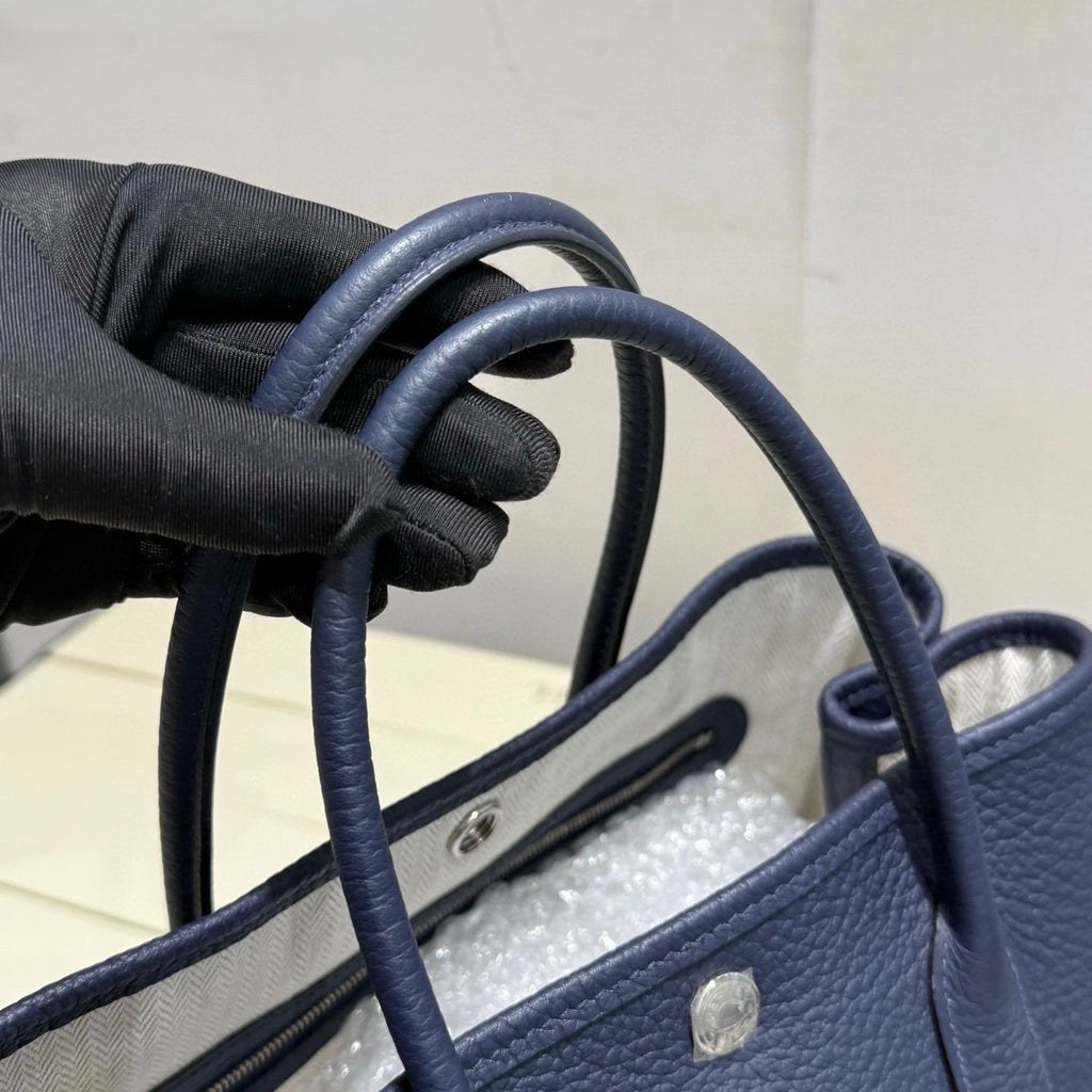 Hermes Navy Garden Party30 Tote Bag For Women