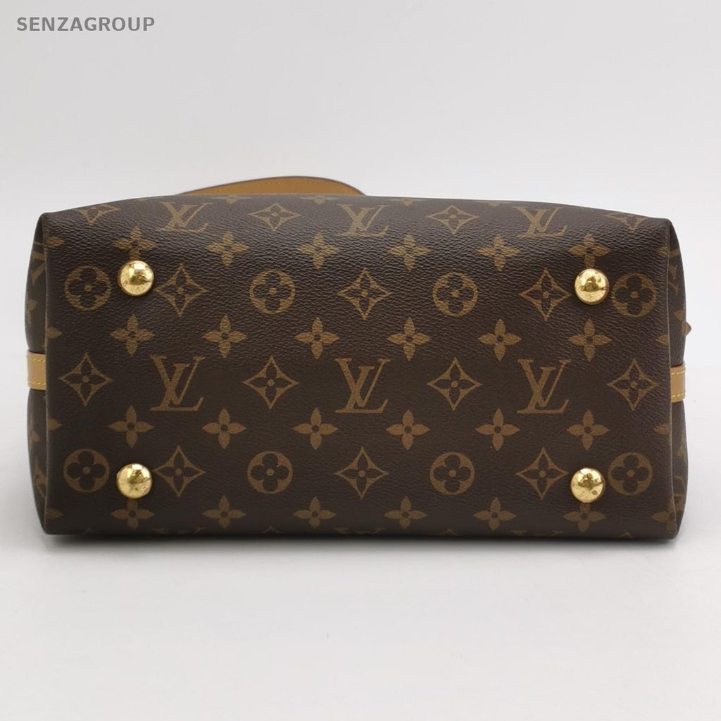 Louis Vuitton CarryAll PM Monogram Brown Gold Women Shoulder Crossbody Bag