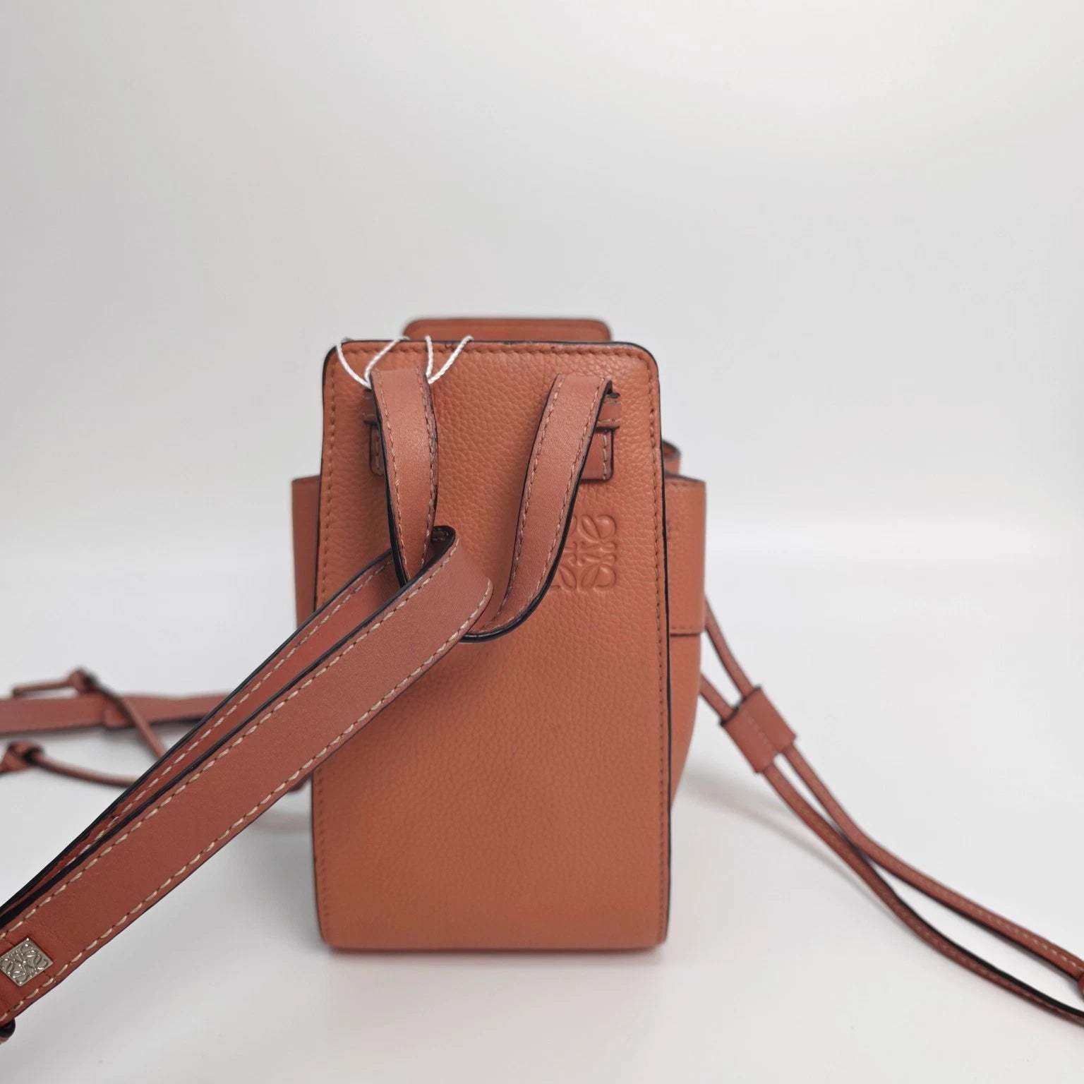 Loewe Mini Hammock Brick Red Leather Shoulder Crossbody Bag For Women