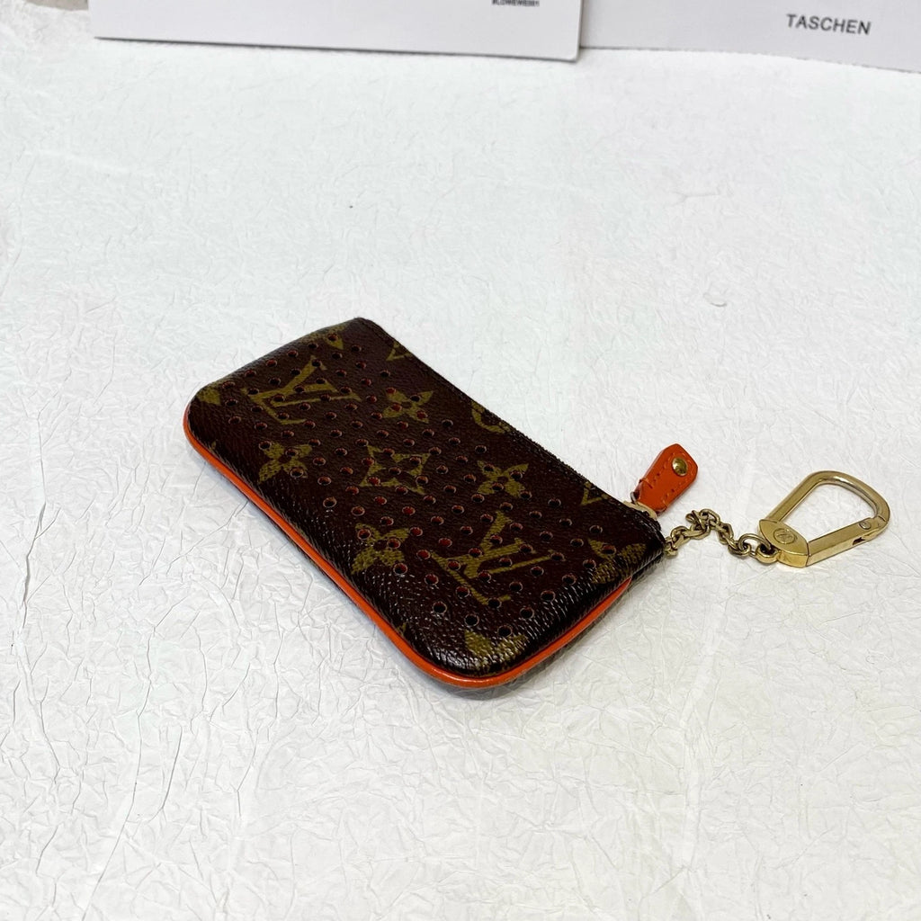 Louis Vuitton Monogram Canvas Key Coin Pouch Wallet Women