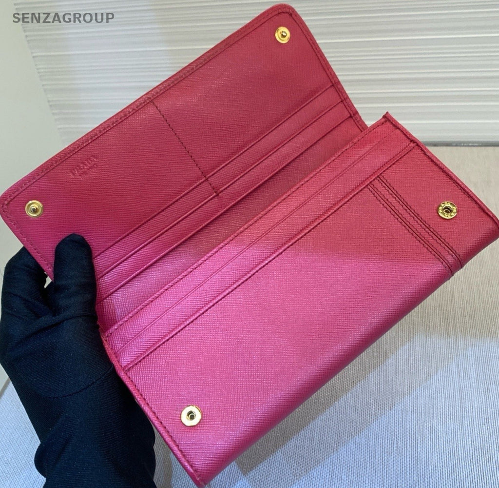 Prada Clutch Wallet Red Women