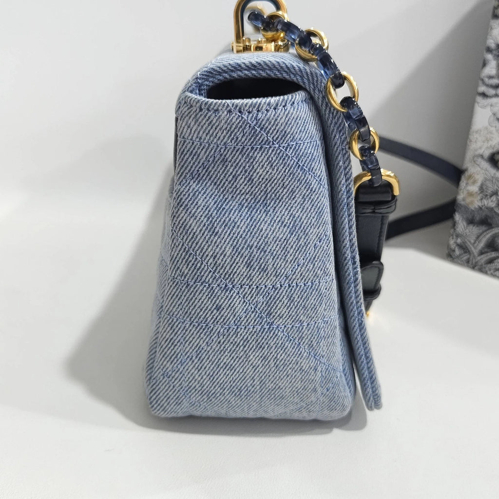 Dior Denim Caro Shoulder Crossbody For Women