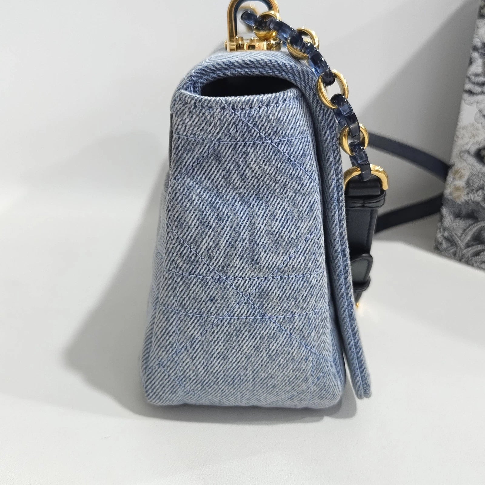 Dior Denim Caro Shoulder Crossbody For Women
