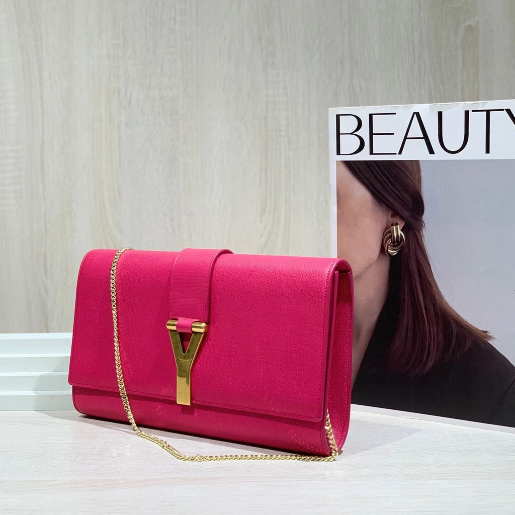 Saint Laurent Pink Large Evening Bag Crossbody For Women