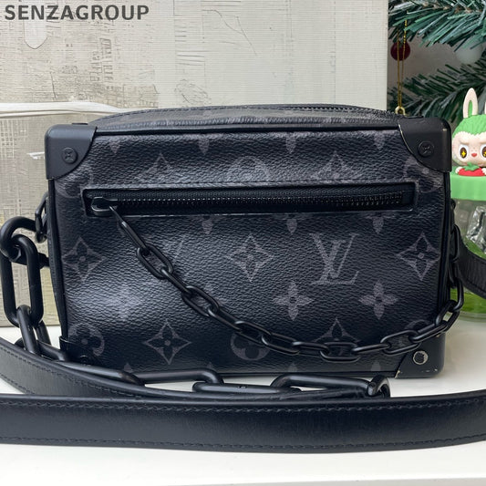 Louis Vuitton Soft Trunk Monogram Small Black Unisex Crossbody Bag