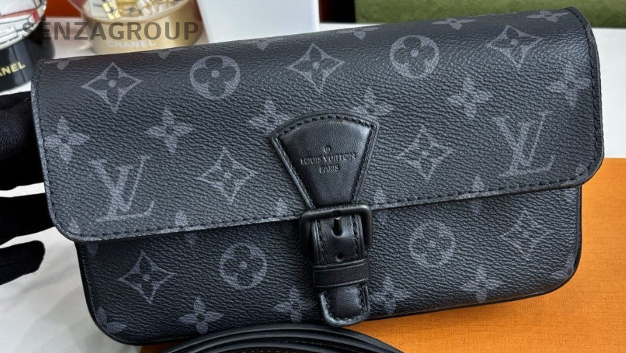 Louis Vuitton Monogram Black MONTSOURIS Crossbody bag Almost Brand NEW