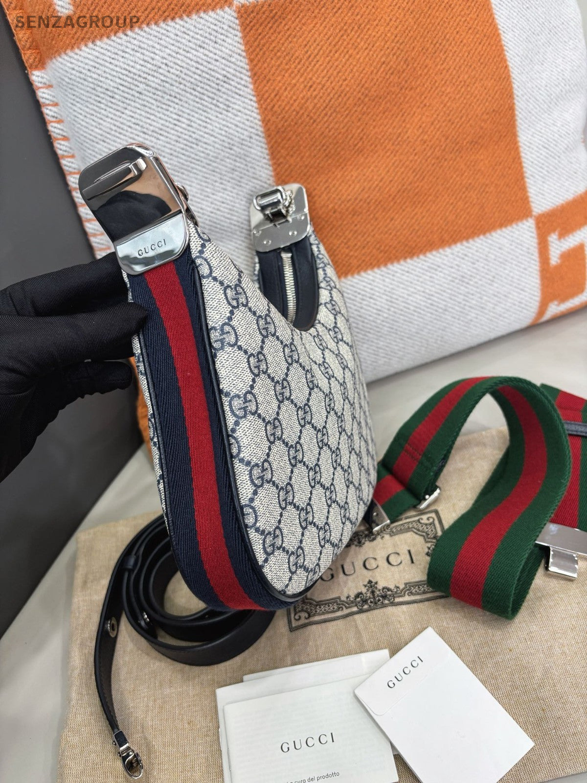 GUCCI Attache hobo Monogram Canvas Shoullder bag Classic