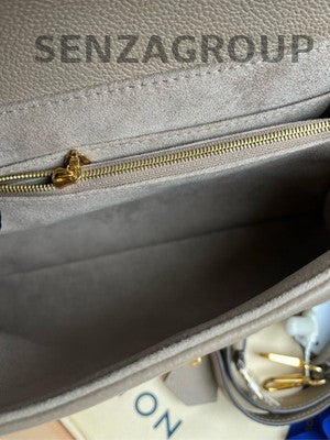Louis Vuitton Madeleine MM Monogram Grey Gold Handbag Crossbody Women Classic