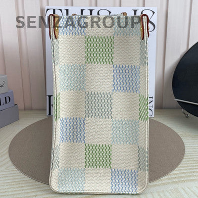 Louis Vuitton Colorful Damier Onthego MM Tote Bag Women Fashion