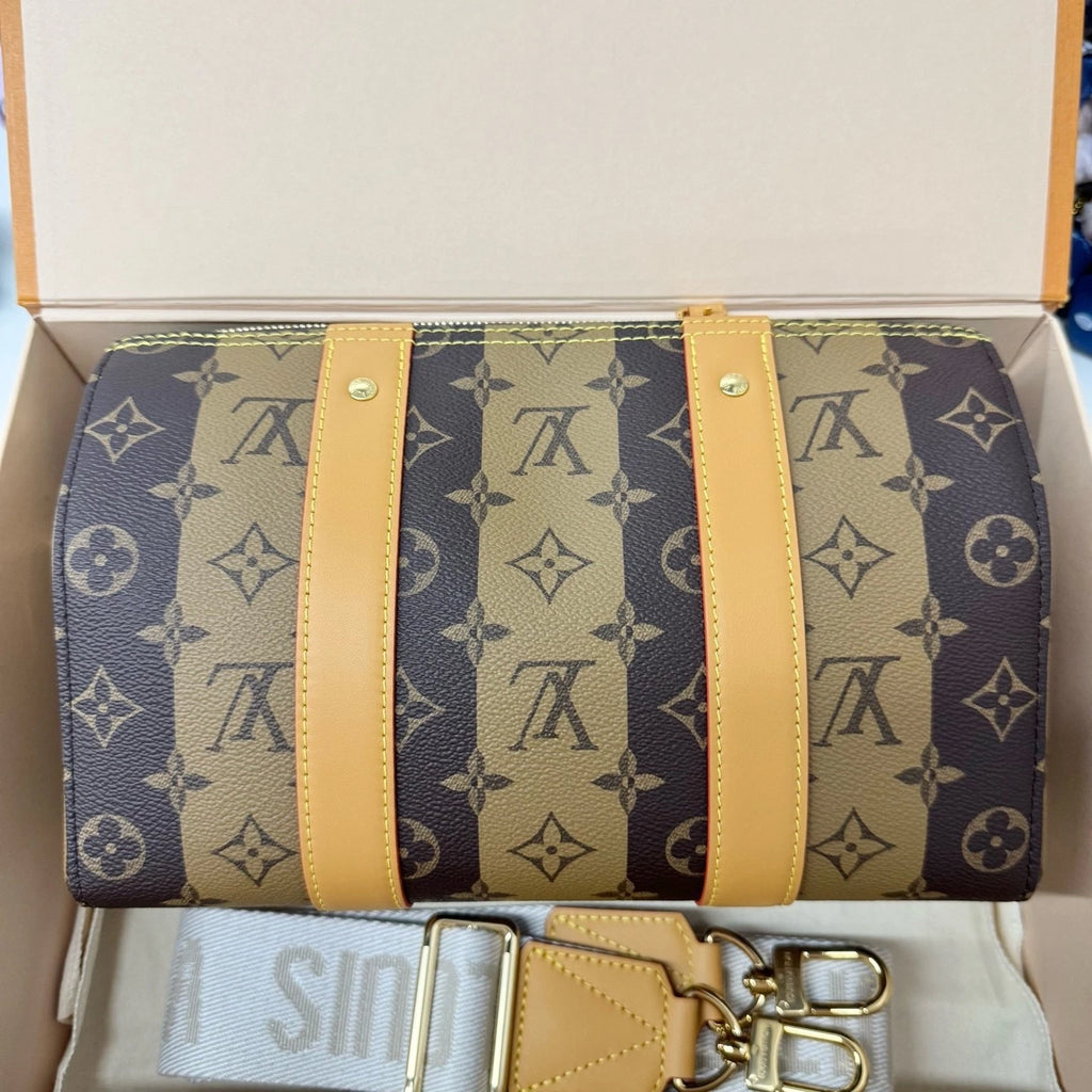 New Louis Vuitton x Nigo Keepall City Canvas Handbag For Women