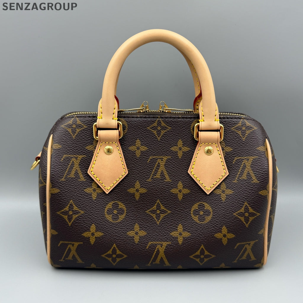 Louis Vuitton Speedy 20 Monogram Handbag Brown Classic Women's Bag