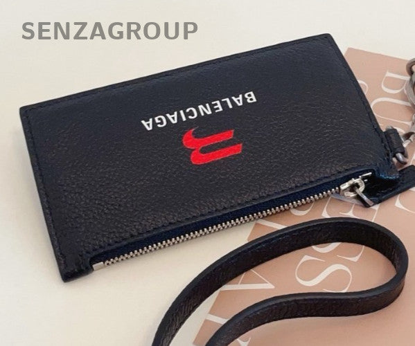 Balenciaga Shoulder Crossbody Card Holder Black Unisex Adults Almost Brand New